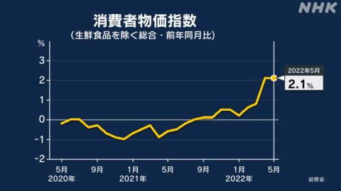 日本消耗者物价持续9个月同比上涨 能源、食品价格涨幅明显